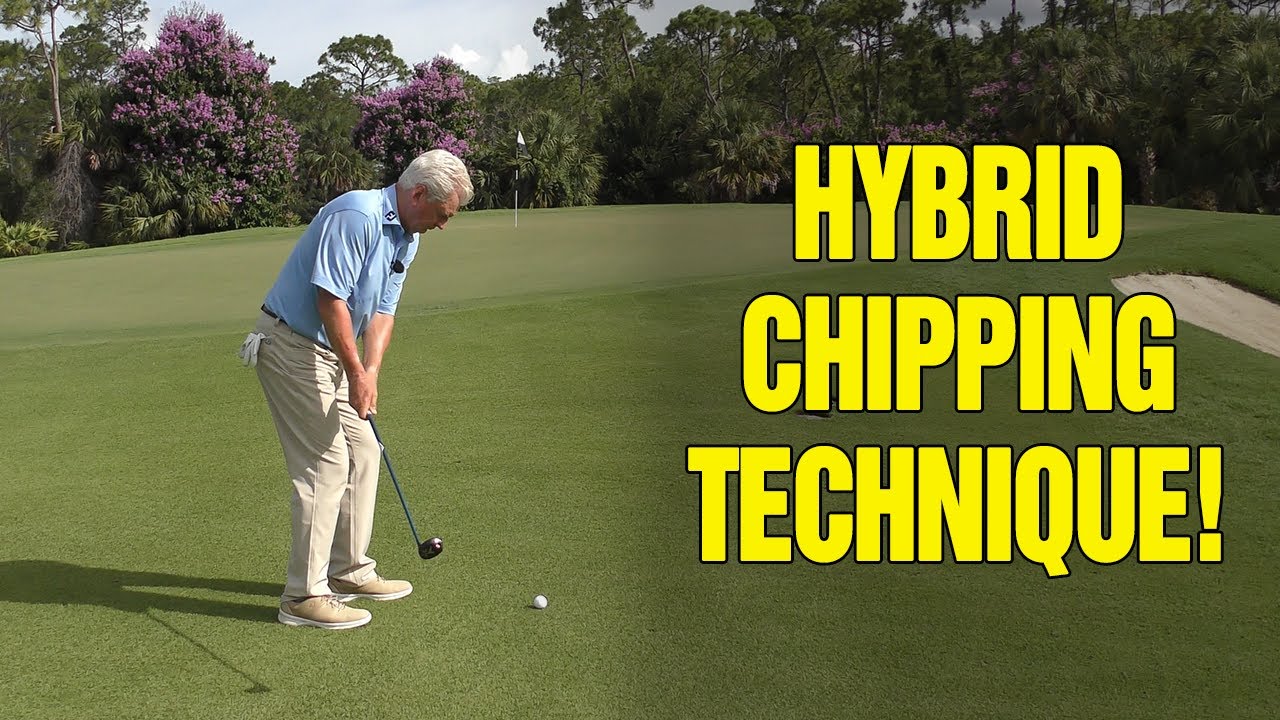 HOW TO CHIP WITH A HYBRID IN GOLF (COOL SHOT)!!