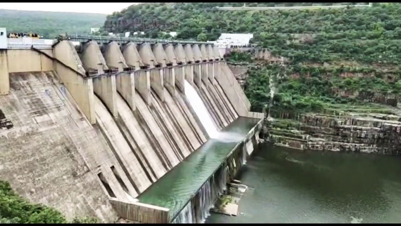 Srisailam Dam Gets Huge Inflow || Gates are Lifted To Release Water || Outflow To Nagarjuna Sagar