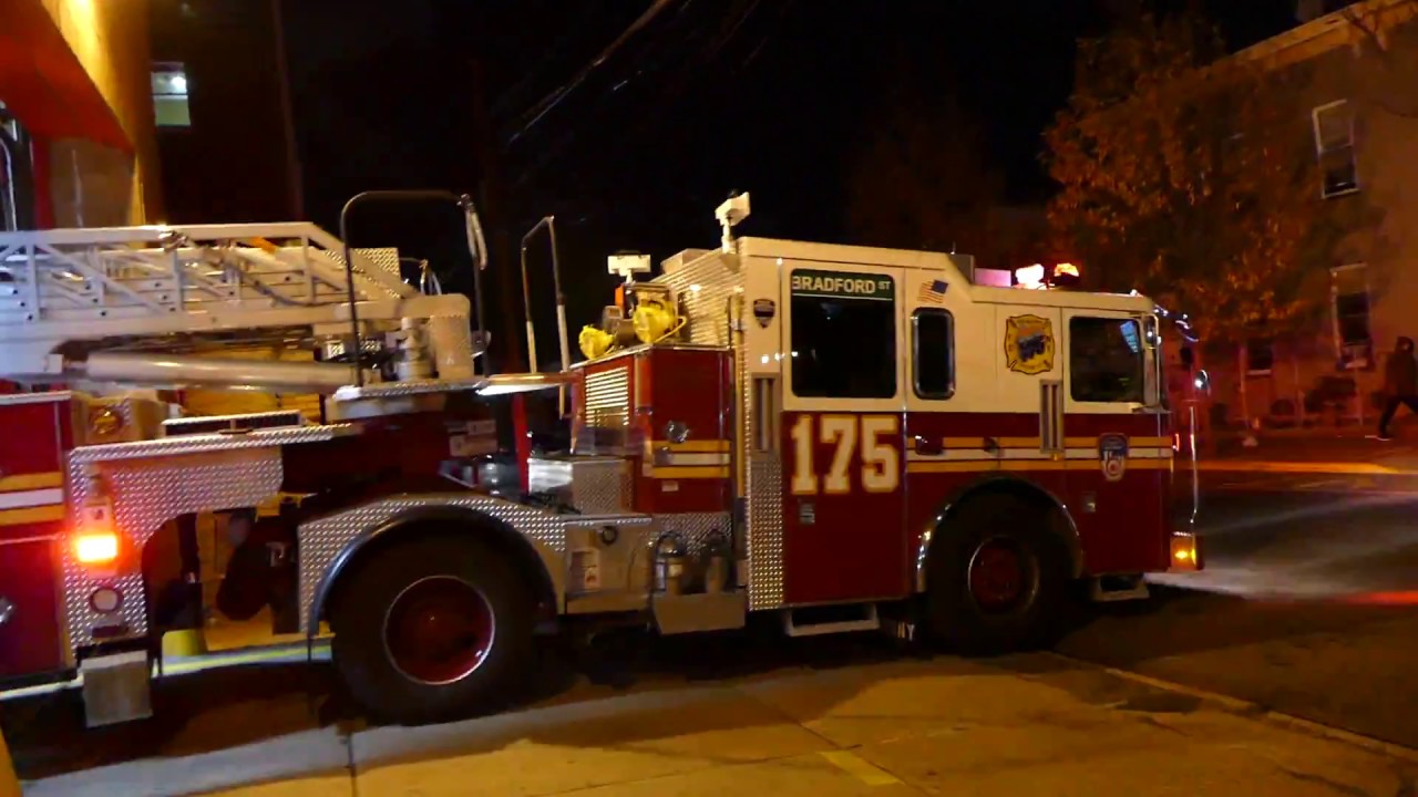 Brand new FDNY Tiller Ladder 175 responds to Box 1991....AGAIN!