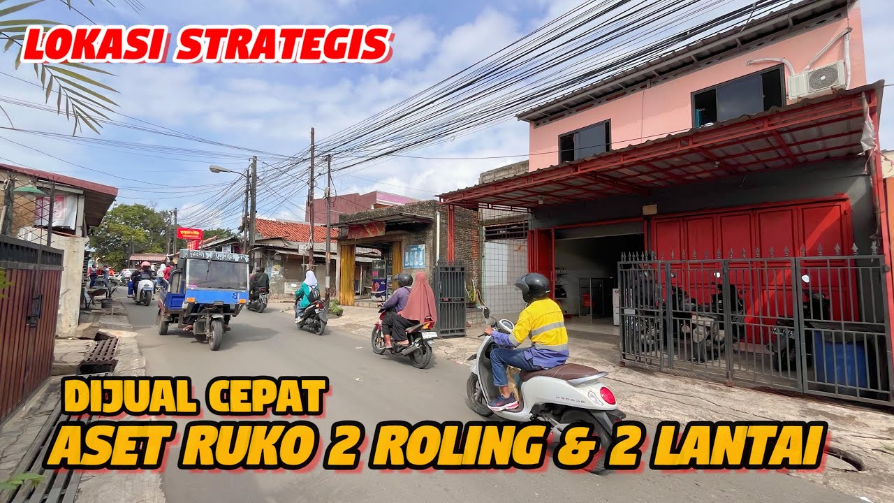 DIJUAL RUMAH RUKO 2 ROLING 2 LANTAI 84 M² || STRATEGIS PINGGIR JLN UTAMA || COCOK UNTUK USAHA 