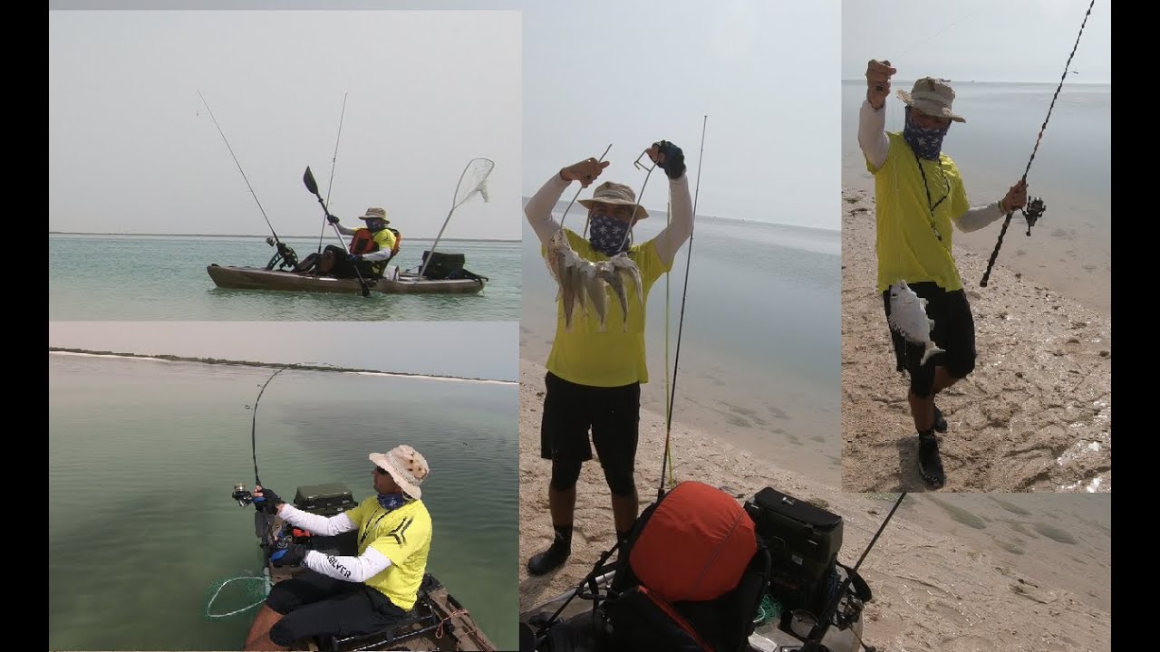 فيديو 15 طلعة صيد سمك بالكاياك إحدى جزر الذخيرة - الخور.. Fishing Kayak #Al Dhakhira ilands