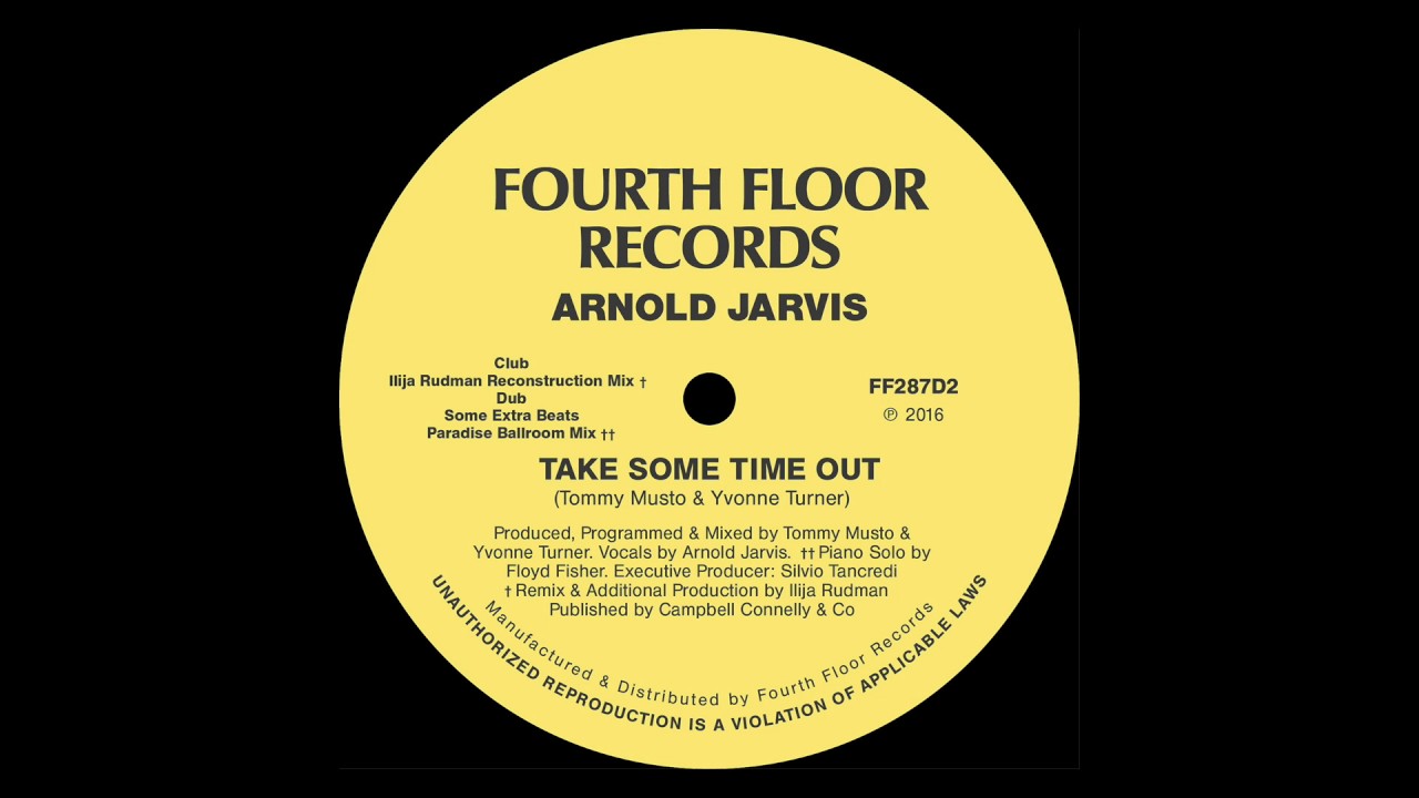 Arnold Jarvis 'Take Some Time Out' (Ilija Rudman Reconstruction Mix)