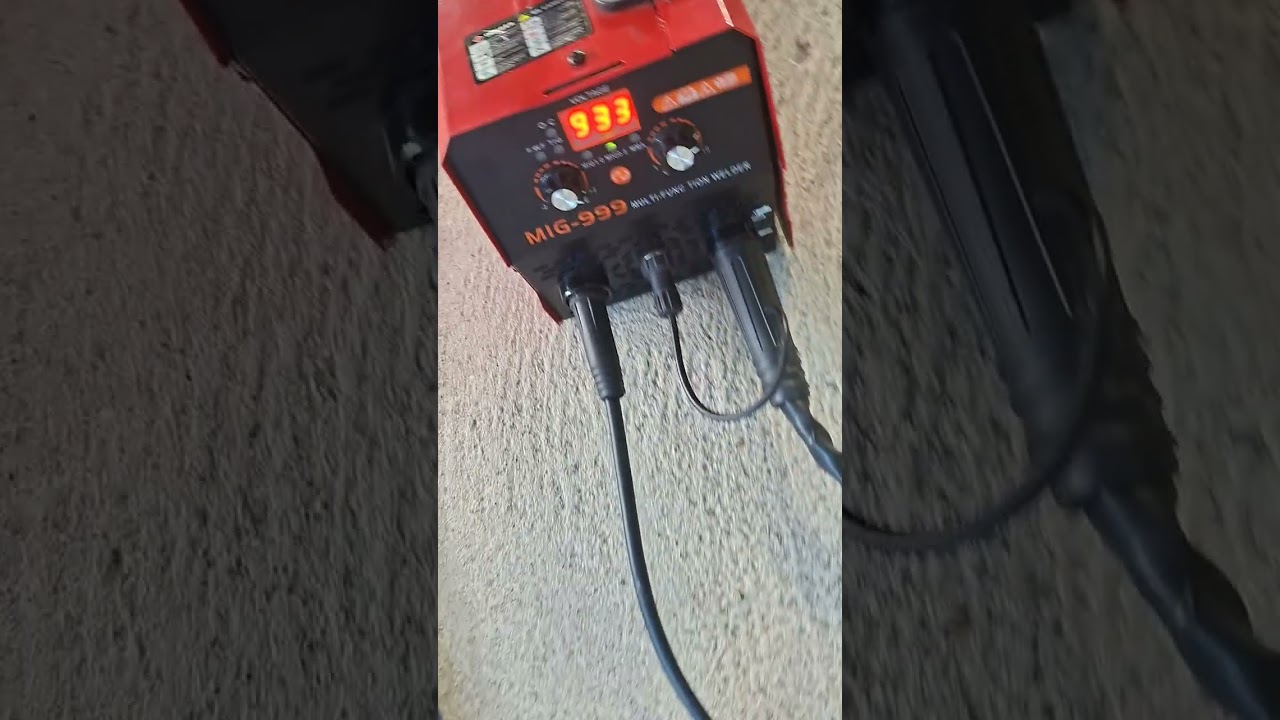 Did the mig 999 again because voltage was turned up only 3/4 of the way. Now voltage maxed out.