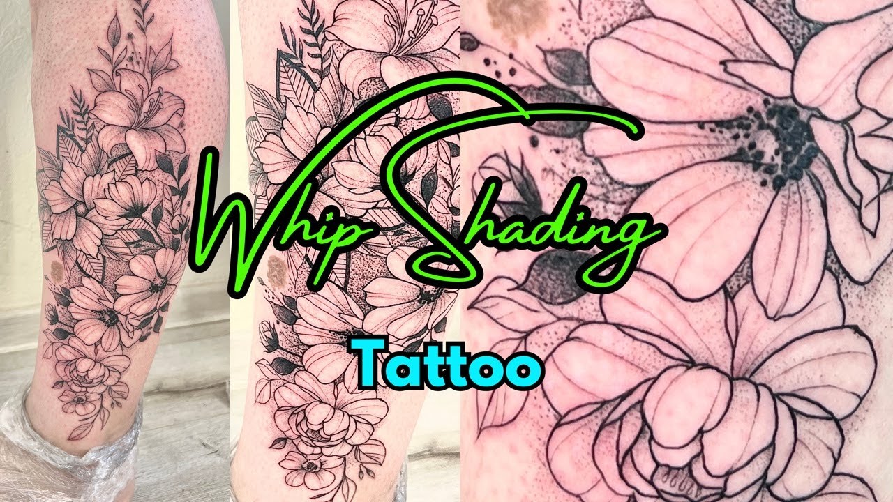 Whip Shading Tattoo in Real Time - No Time Lapse / Real Process Experience