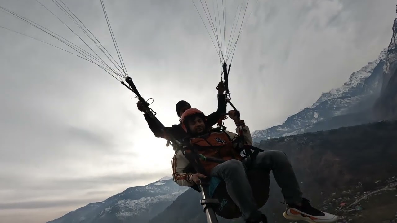 #manali￼ paragliding…🏔️👌📍