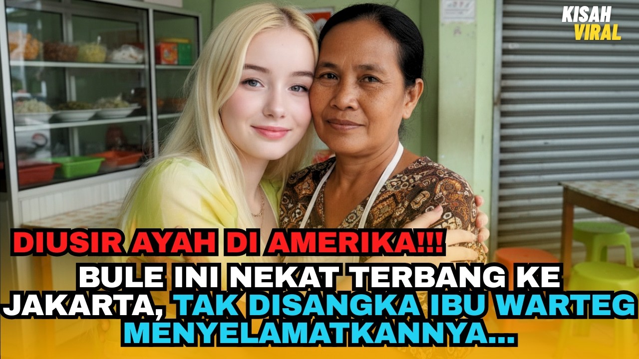 DIUSIR AYAH DI AMERIKA‼️BULE INi NEKAT TERBANG KE JAKARTA, TAK DISANGKA IBU WARTEG MENYELAMATKANYA‼️