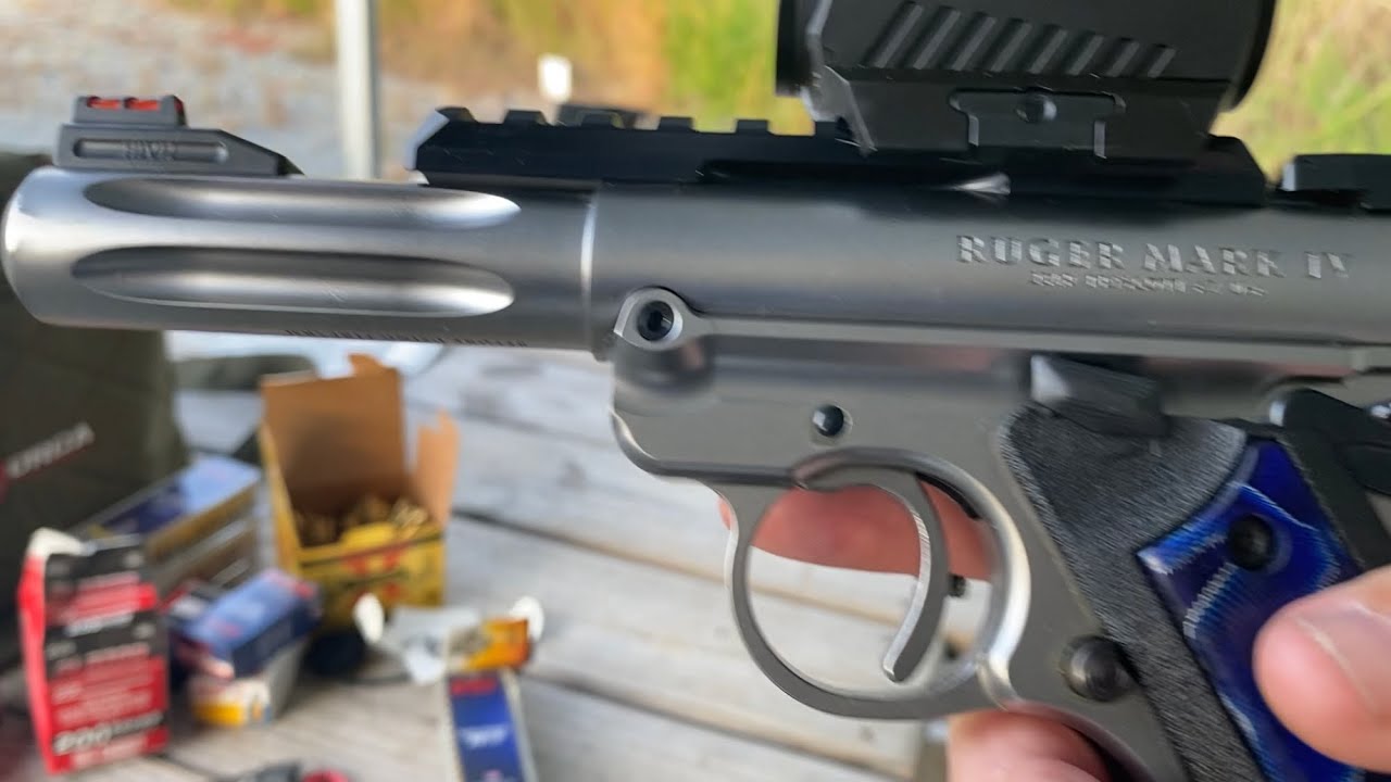 Ruger Mark IV Hunter (Five Shot Groups with Random Ammo)