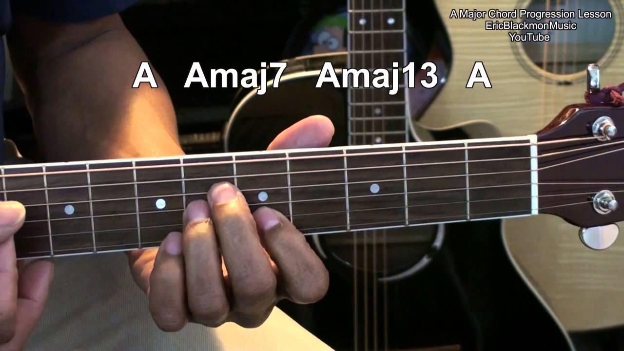 Amazing Easy A Major Acoustic Gutiar Chord Progression Tutorial EEMusicLIVE