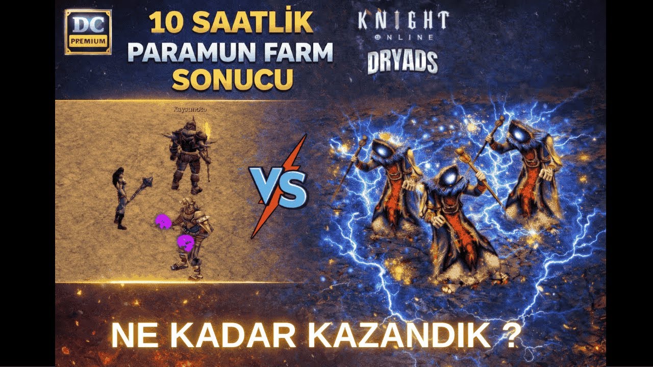 Paramun Farmı Mantıklı mı? 10 Saatlik Sonuç Knight Online #knightonline #knightonlinefarm #mmorpg