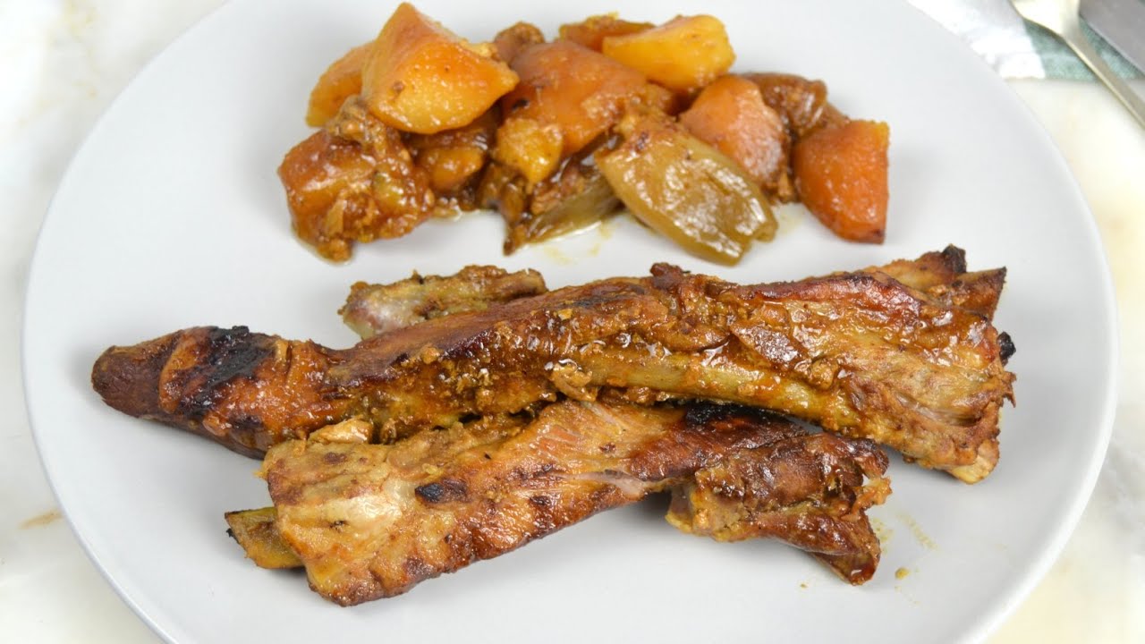 COSTILLAS con miel y mostaza SUPER TIERNAS, en olla lenta