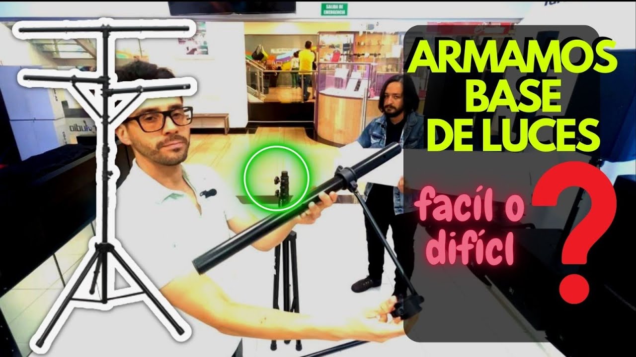 Paso a paso para armar base de luces sencilla tipo arbol  - stand prodj ls20
