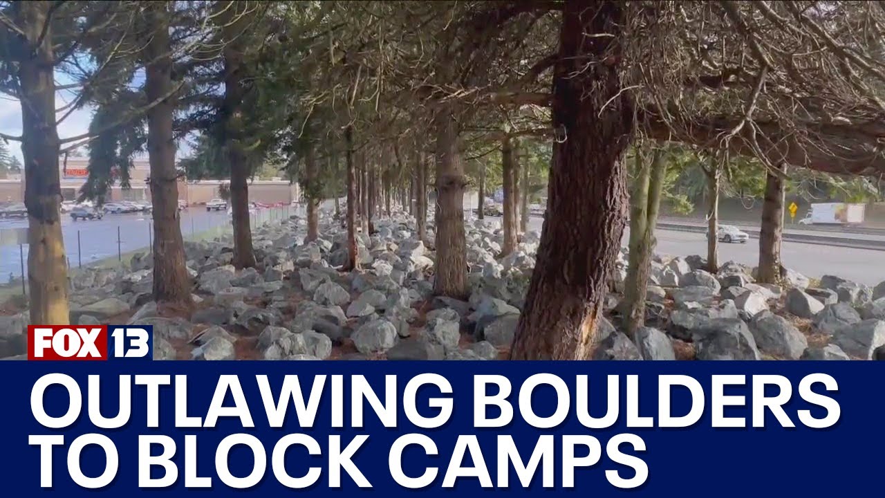 ‘Anti-homeless’ rocks in Washington: Should they be outlawed? | FOX 13 Seattle