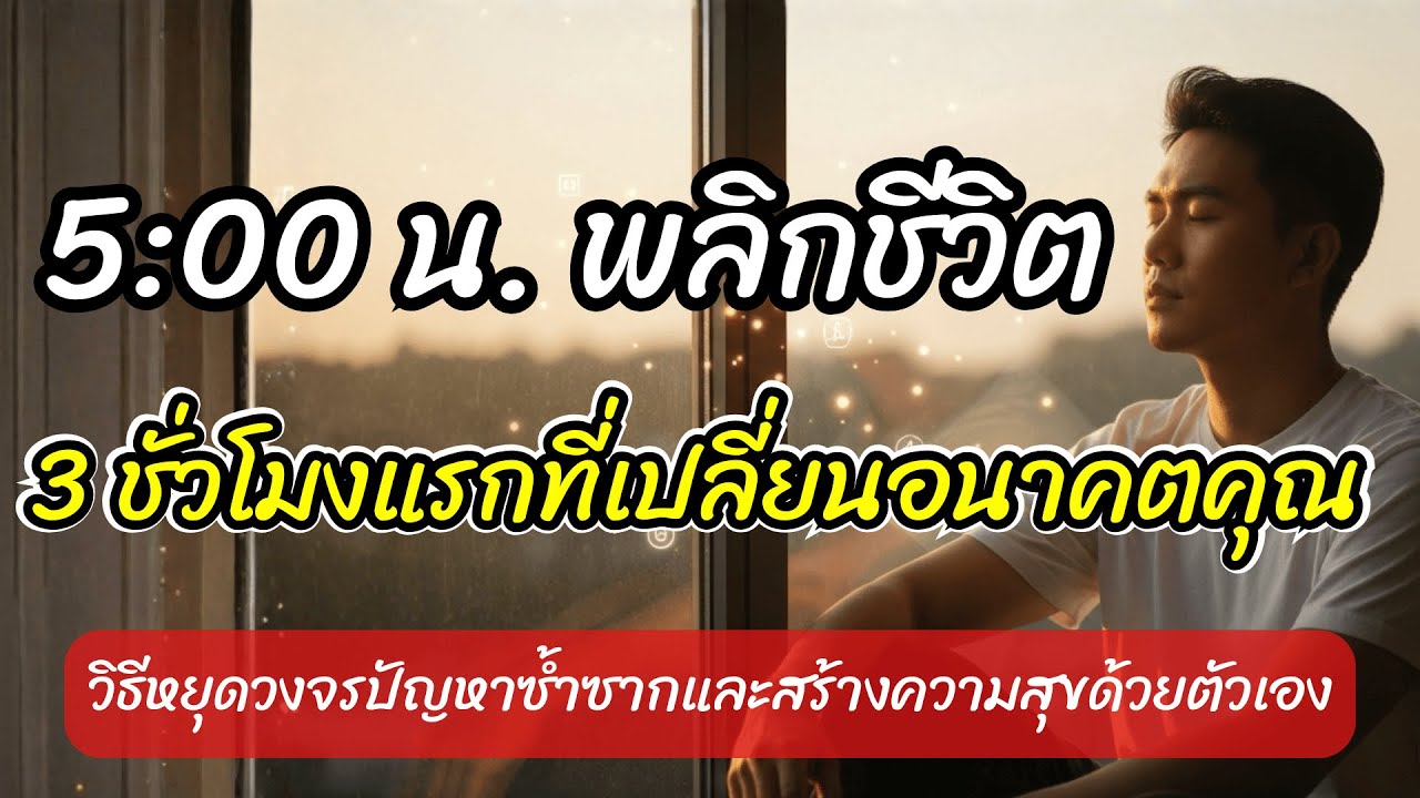5:00 น. พลิกชีวิต! 3 ชั่วโมงแรกที่เปลี่ยนอนาคตคุณ #เสียงในหัว
