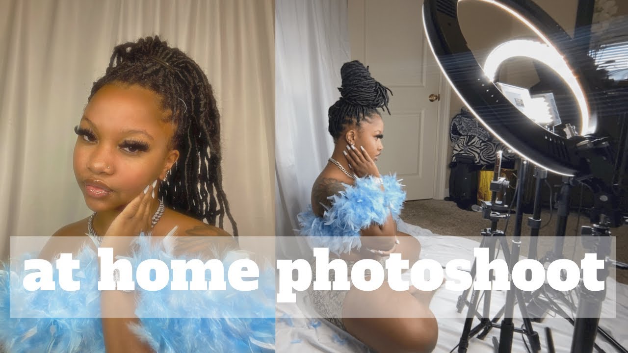 80s/90s glamour shot inspired at HOME  PHOTOSHOOT using iPhone | DIY at home birthday photoshoot |