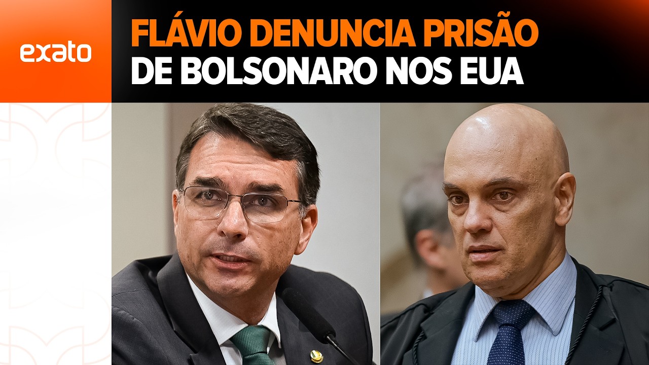 CORAJOSO! Flávio DENUNCIA PRISÃO de Bolsonaro e CRITICA Moraes em discurso HISTÓRICO nos EUA