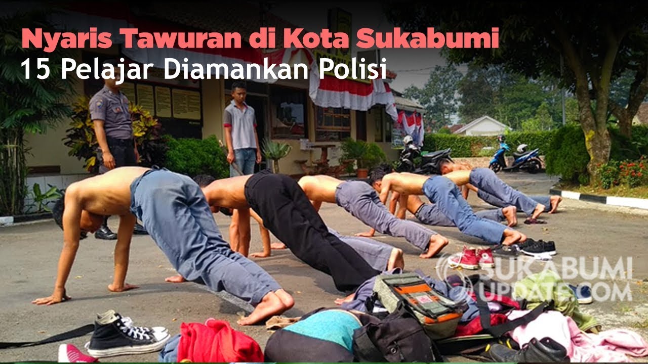 Nyaris Tawuran di Kota Sukabumi, 15 Pelajar Diamankan Polisi