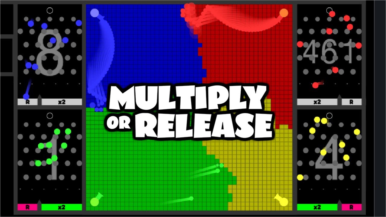 Multiply or Release - Marble Race in Algodoo