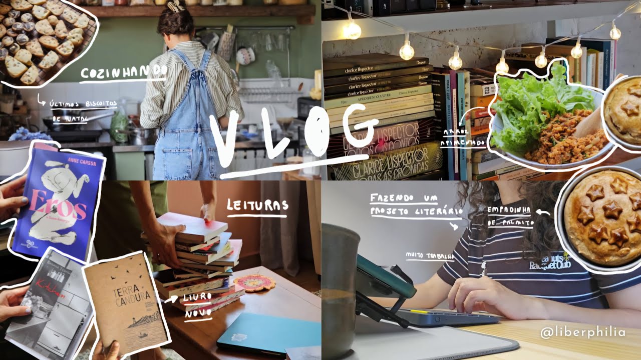 VLOG 🌿 escrevendo um projeto literário + empadinha de palmito 📚 leituras e rotina