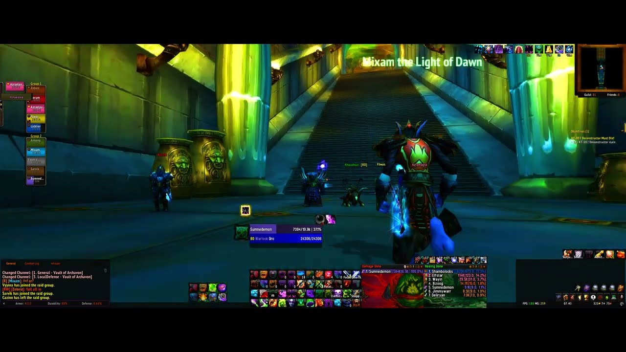 Voa 10 man Warlock 5.5 affliction