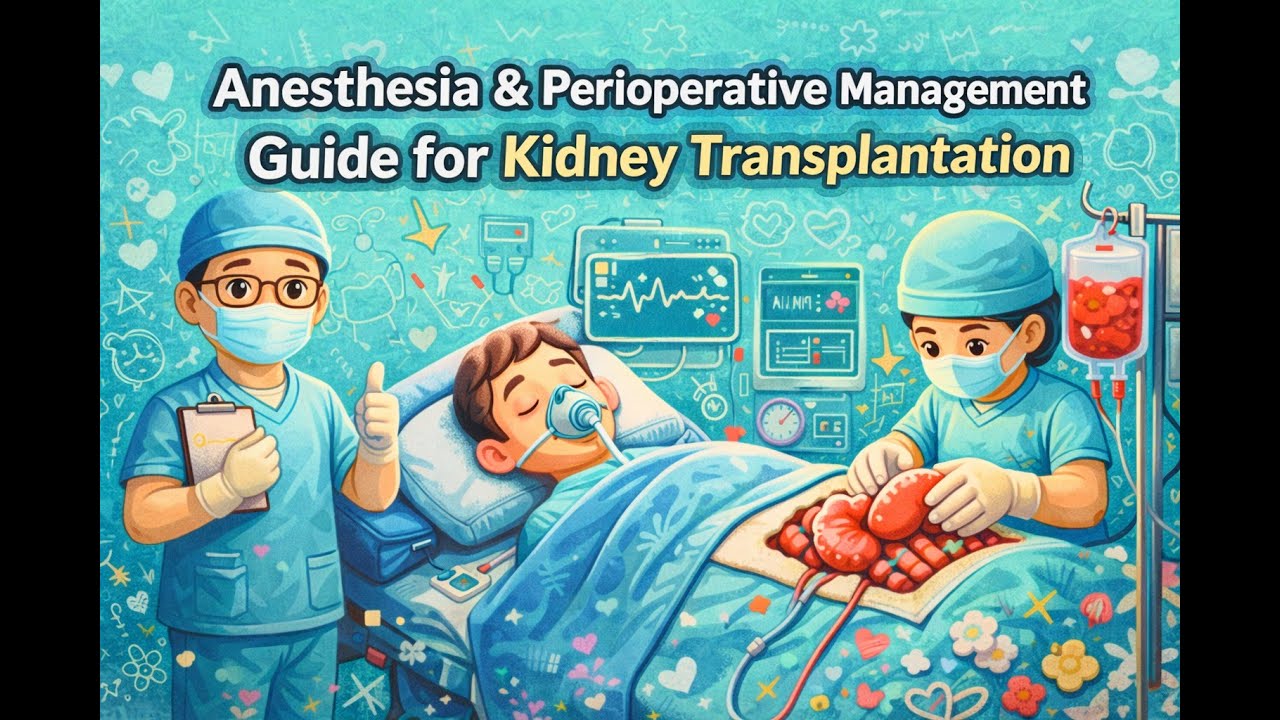 🏥💉 Anesthesia & Perioperative Management for Kidney Transplantation  📊from preop to ERAS protocol🫀