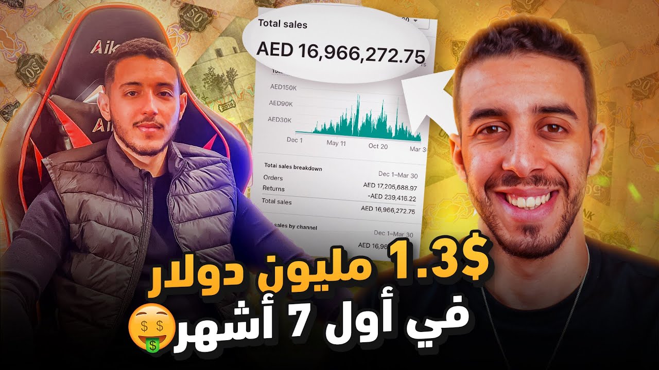 Anas Ouhilal من 0 الى 1.3 مليون $ (في 7 اشهر) التجارة الالكترونية