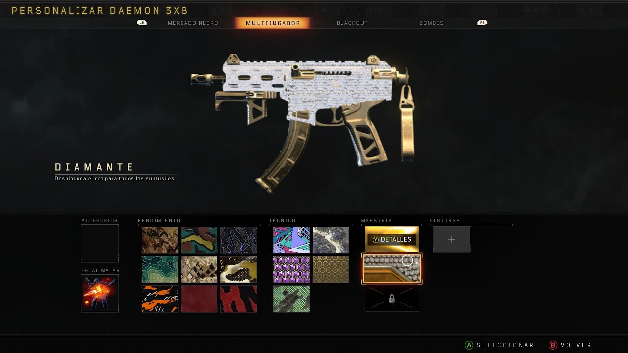 camuflaje de diamante reactivo del bo4 + nuclear!!