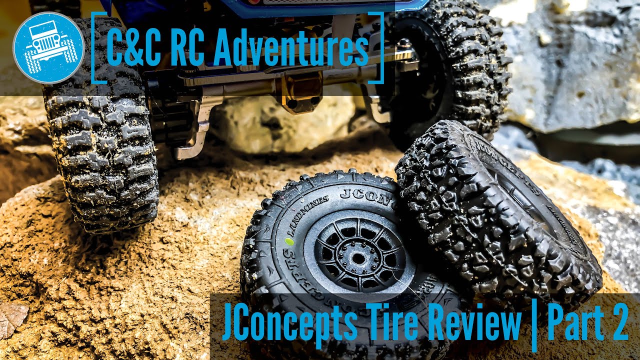 Axial SCX24 - *PART 2* JConcepts 1.0 Landmine and Tusk Tire Review - C&C RC Adventures