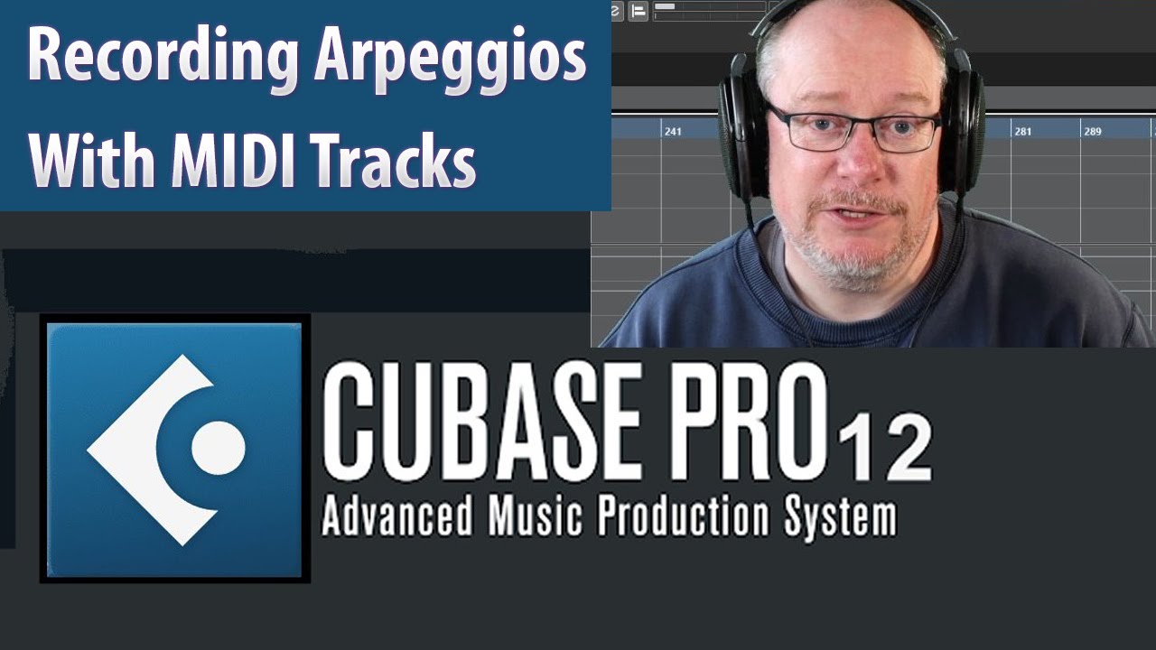 Запись арпеджио в Cubase с использованием MIDI-треков (часть 1)
