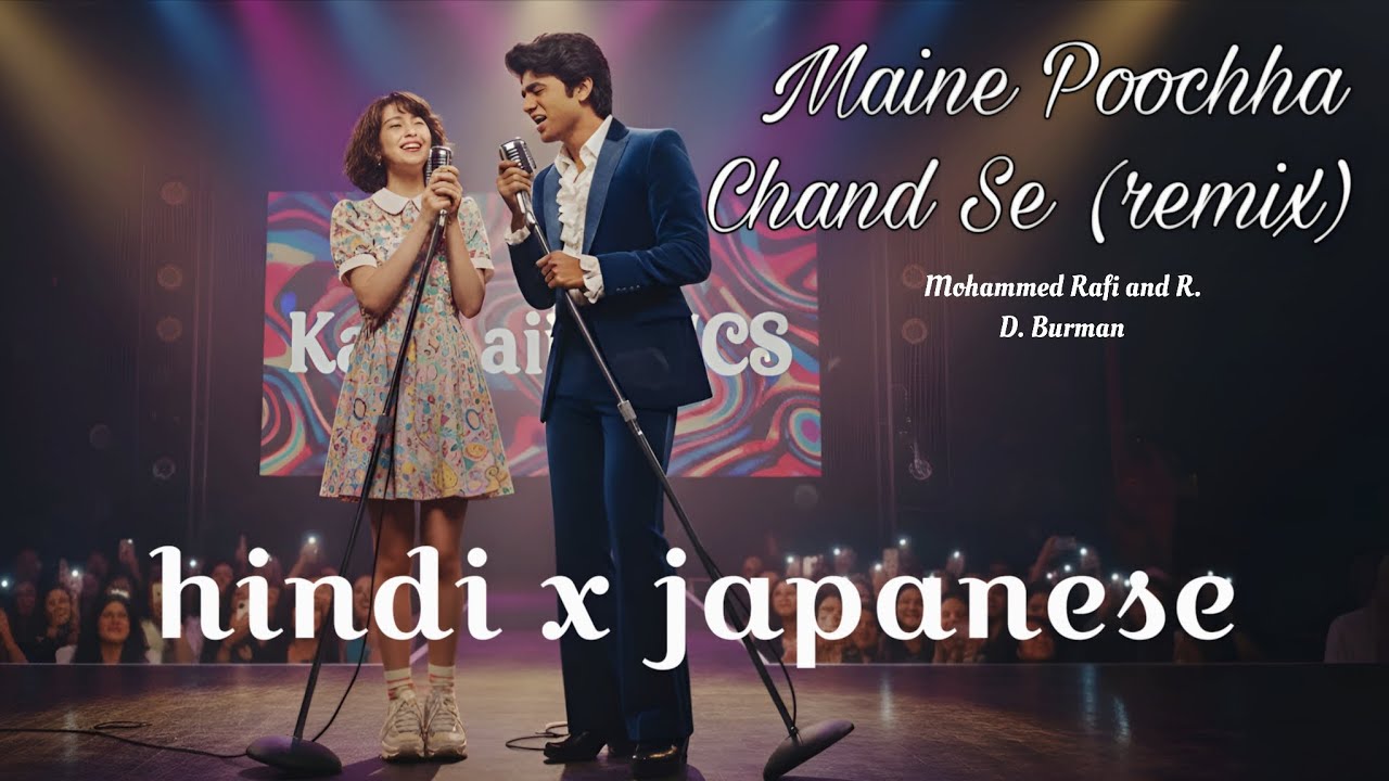 Maine poocha Chand se (remix) | Hindi × japanese | mohommad rafi and R.D. Burman's | free to use
