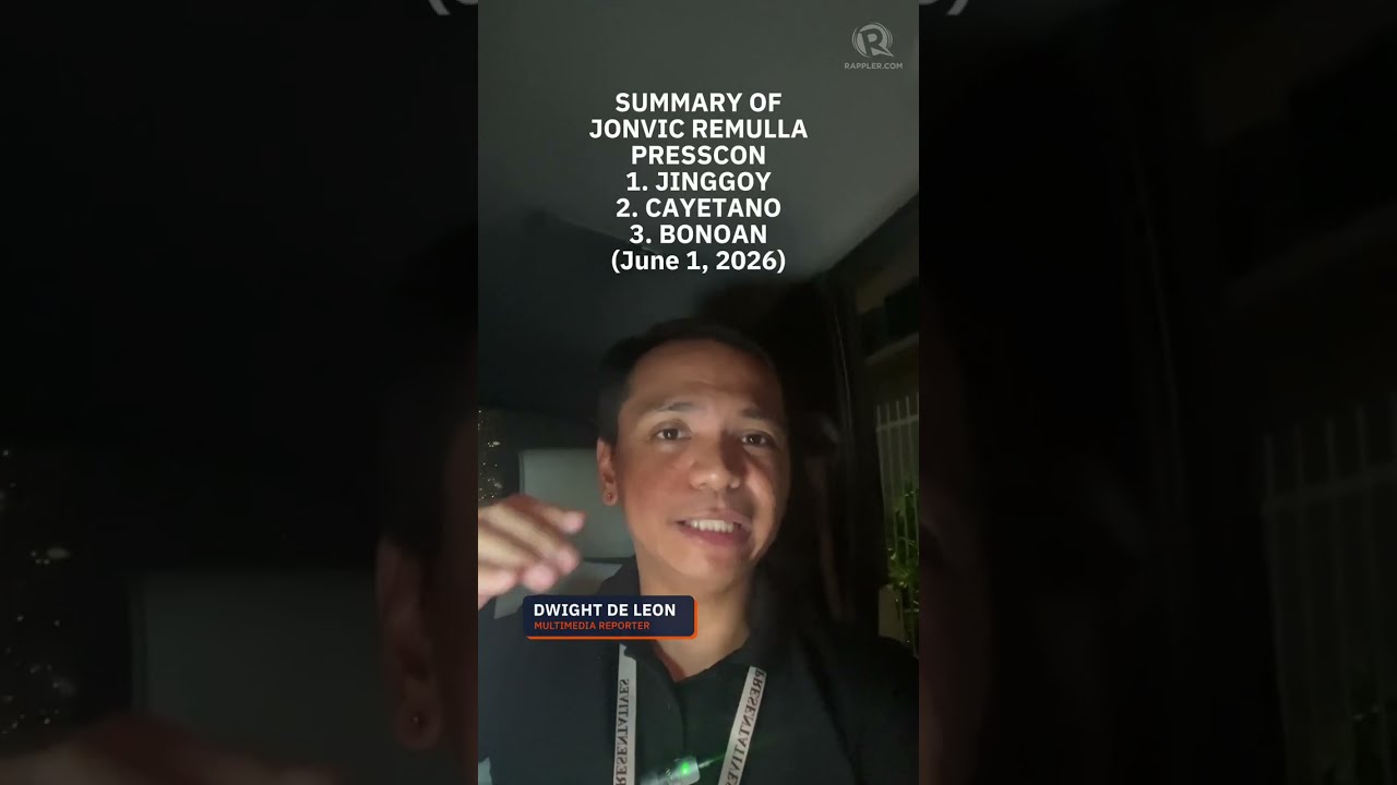 Rappler Recap: Summary of Jonvic Remulla briefing on Estrada, Bonoan, Cayetano