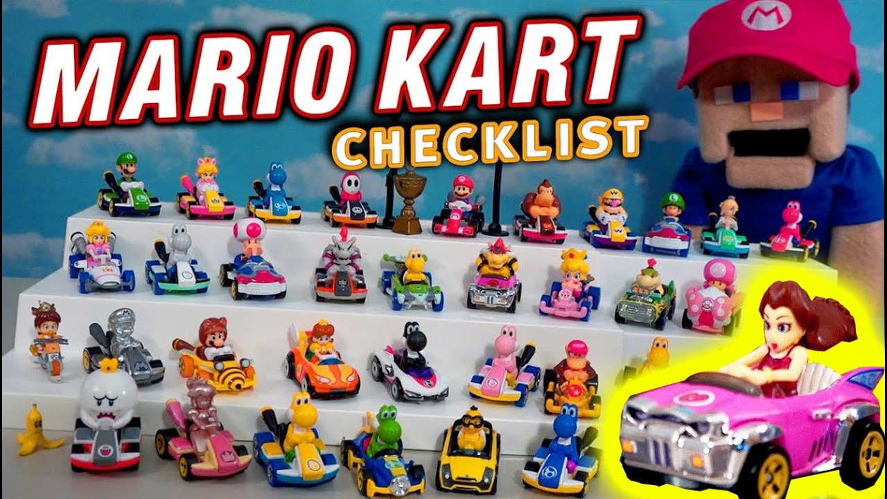 Mario Kart 8 Hot Wheels Racers Character Checklist! 2018-2026 Edition