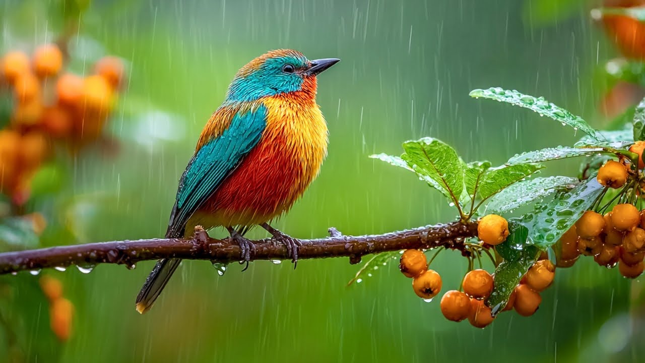 🌿 Calming Piano with Birds Singing and Rain – Boost Focus, Reduce Anxiety, and Inspire Creativity 🎹🌸