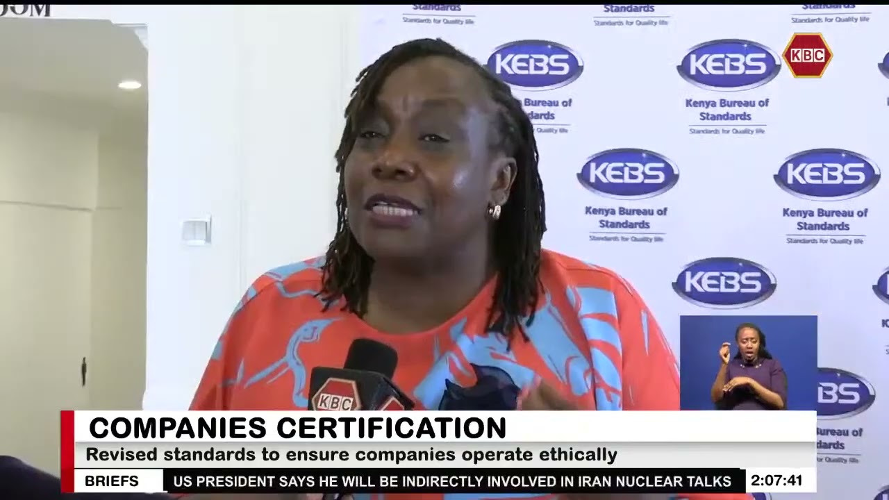 KEBS revises international standards for companies