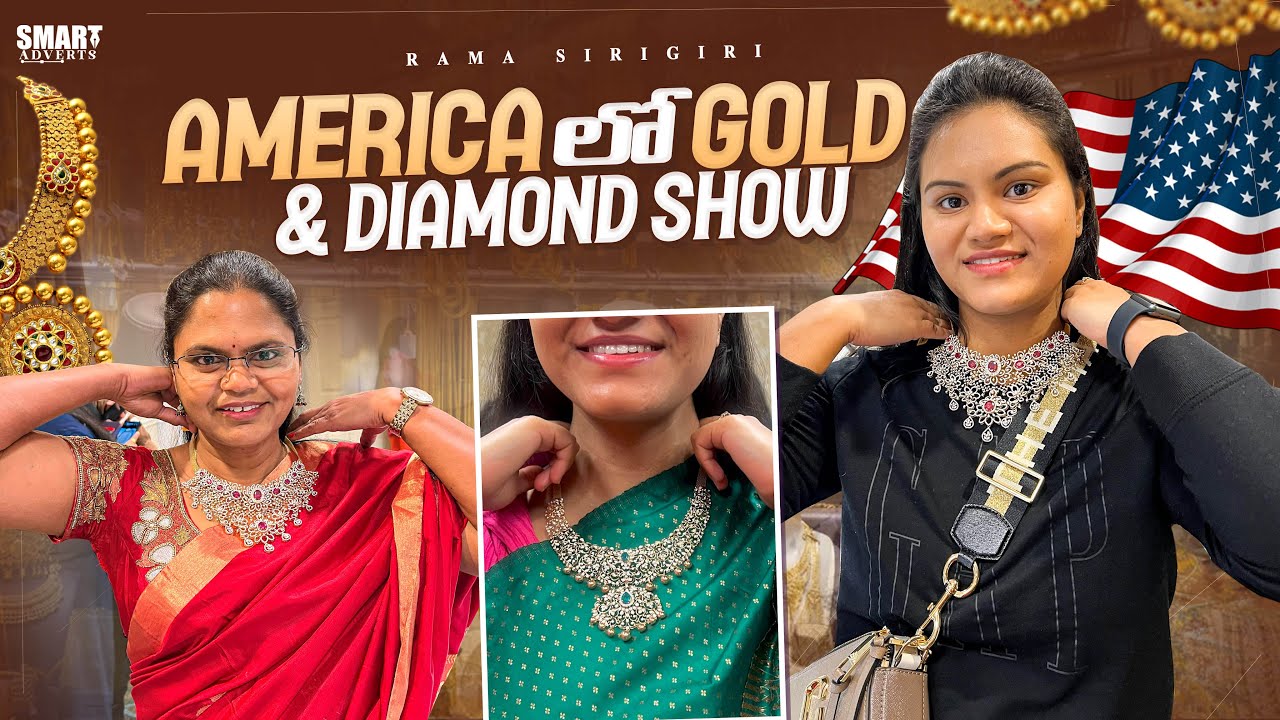 Gold Jewelry Exhibition with Latest Collections || USA Telugu Vlogs || Rama Sirigiri