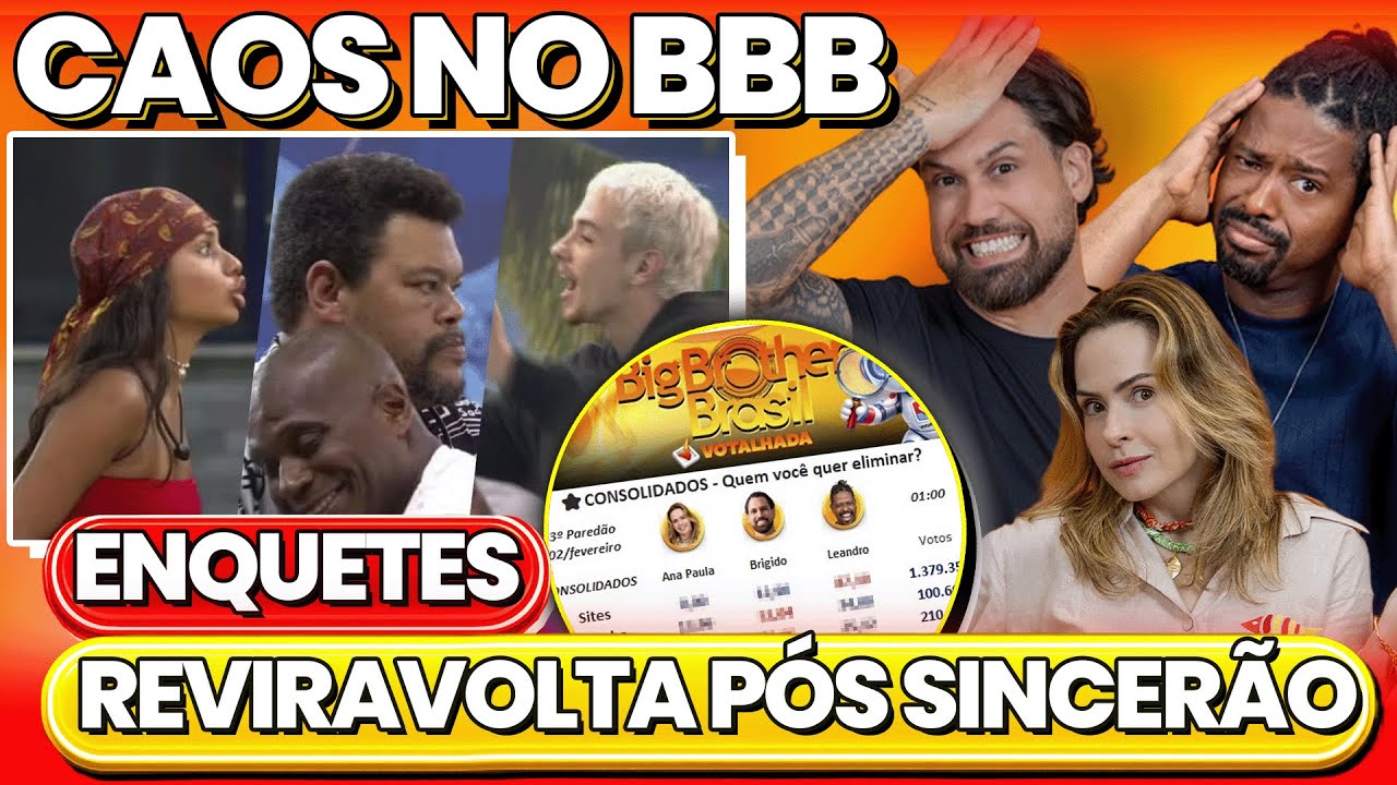 BBB 26 ENQUETES ATUALIZADAS VOTALHADA + CAOS E TRETA P&Oacute;S SINCER&Atilde;O