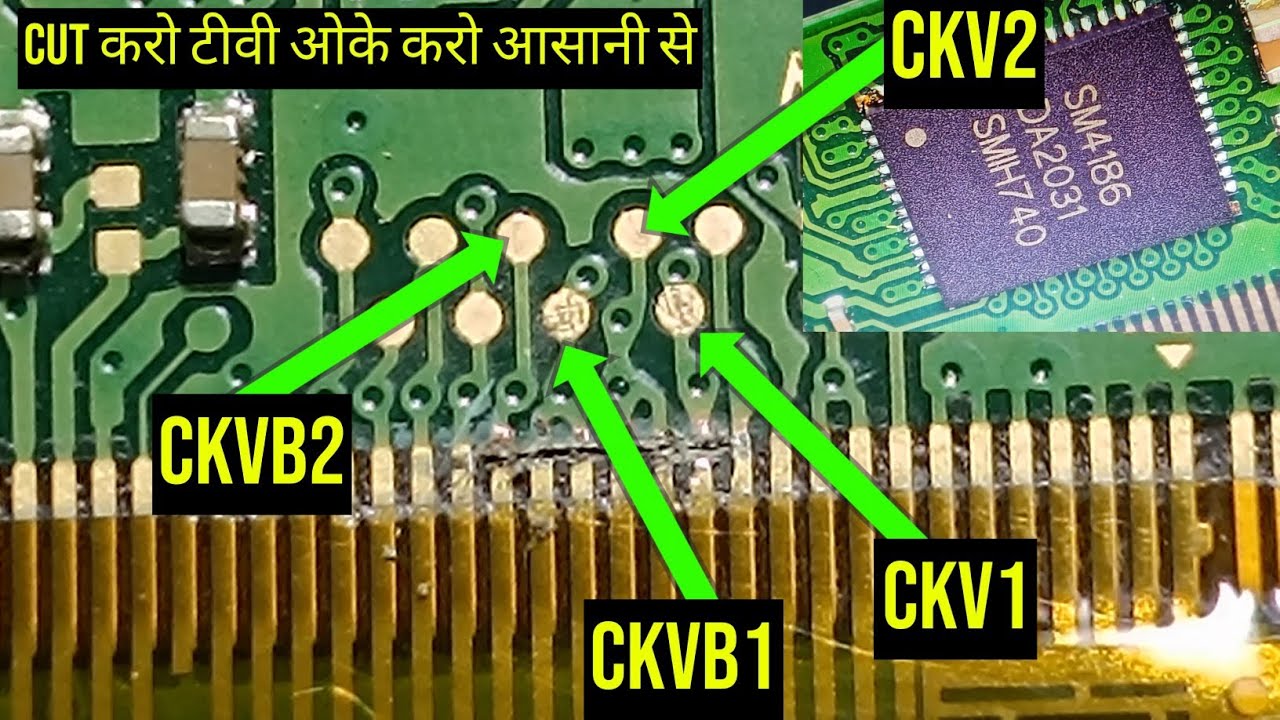 repair single cof panel no display/ single cof ckv cut / sm4186