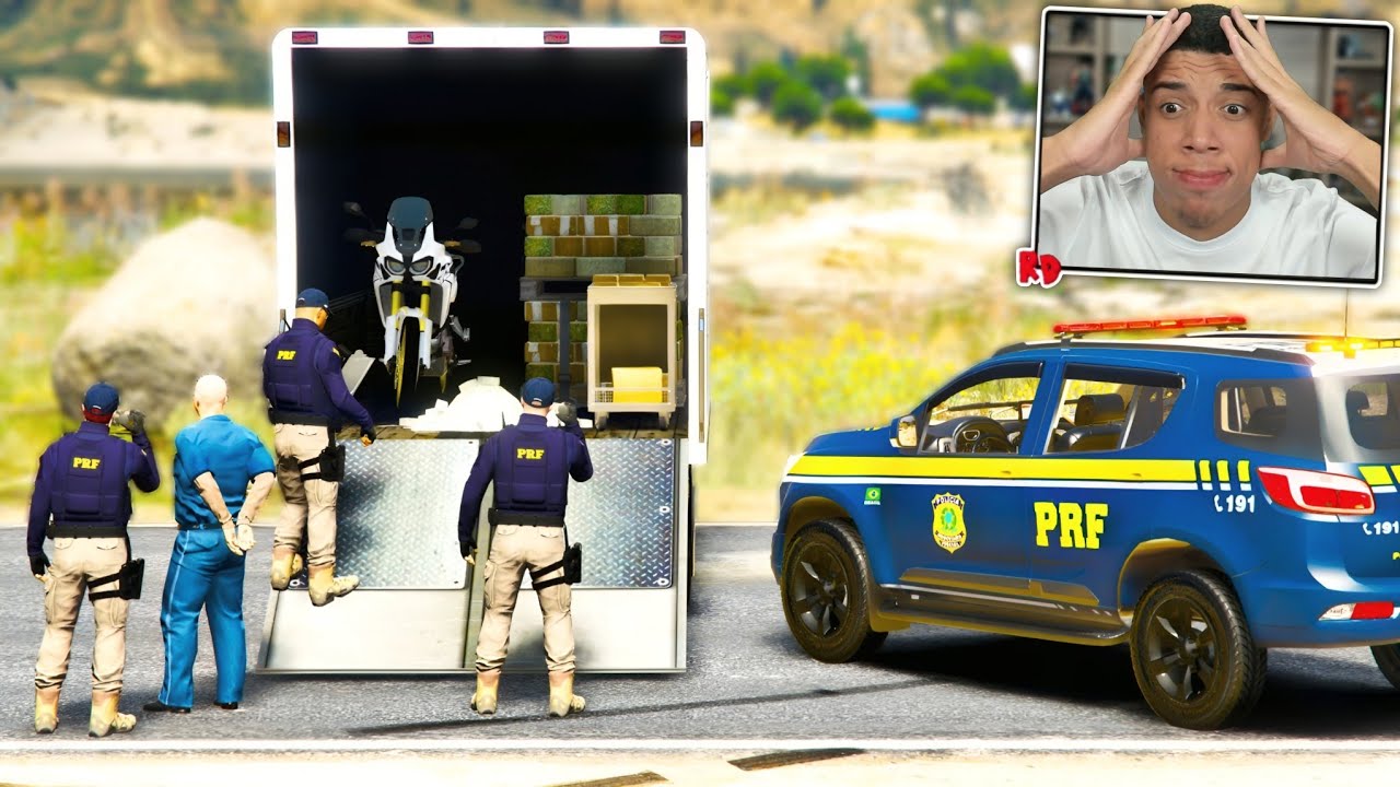 MEGA APREENSÃO DA PRF NA RODOVIA! ( CAMINHÃO COM CARGA VALIOSA ) - GTA 5 : MOD POLICIA