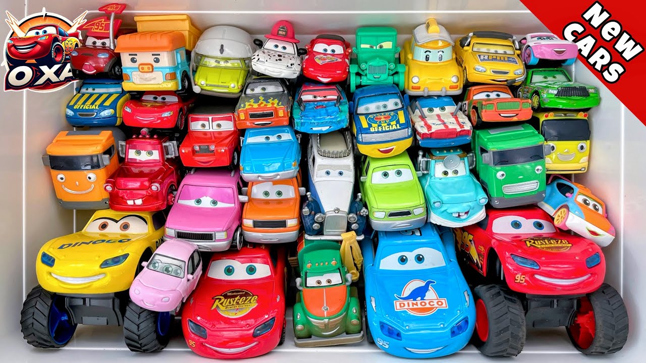 Lot of Disney Pixar Cars Unboxing Review | Lightning Mcqueen Bubble RC Cars | Sliding Cars ASMR