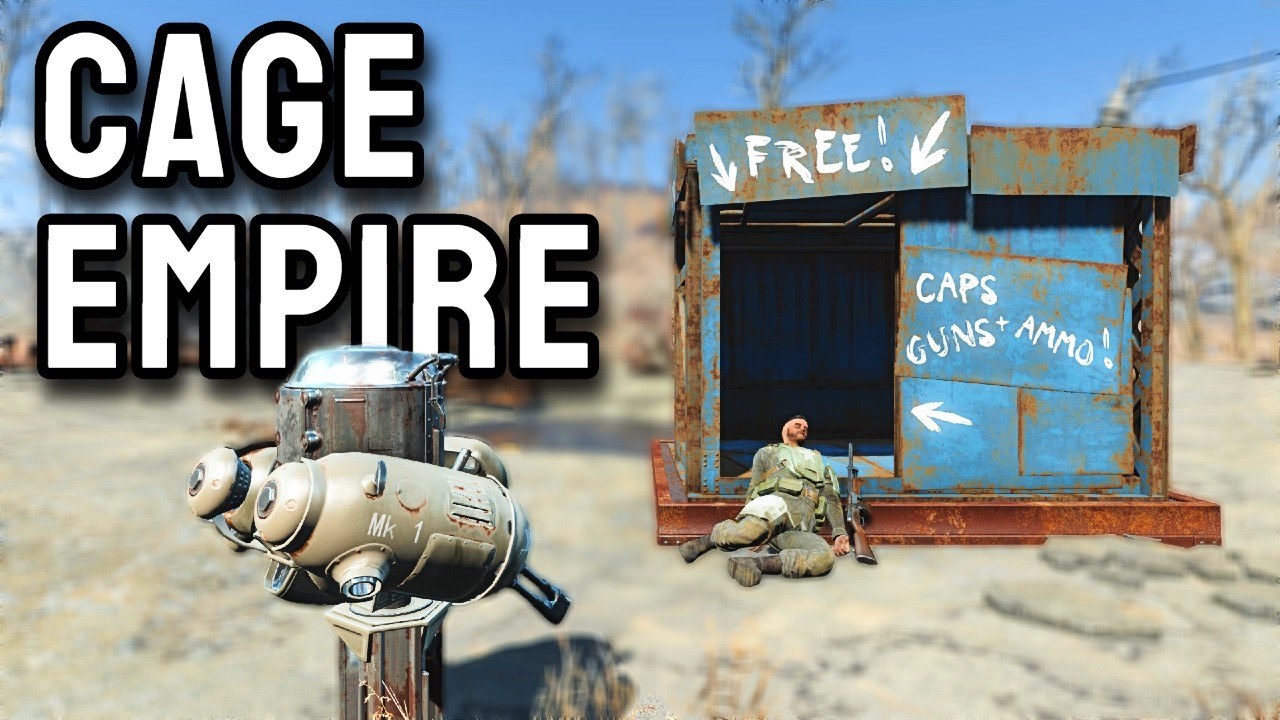 Fallout 4 Survival, But I Create A Gunner Cage Empire