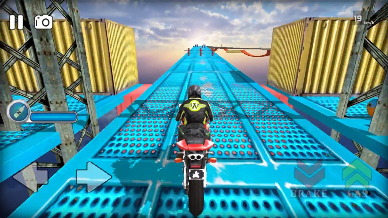 Impossible Bike Stunts 3D - Gameplay Android game - Bike stunt game