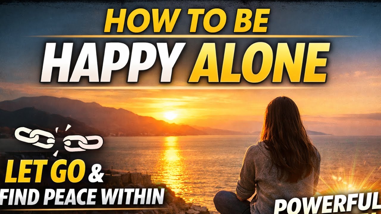 HOW TO BE HAPPY ALONE  Powerful Message on Lettin