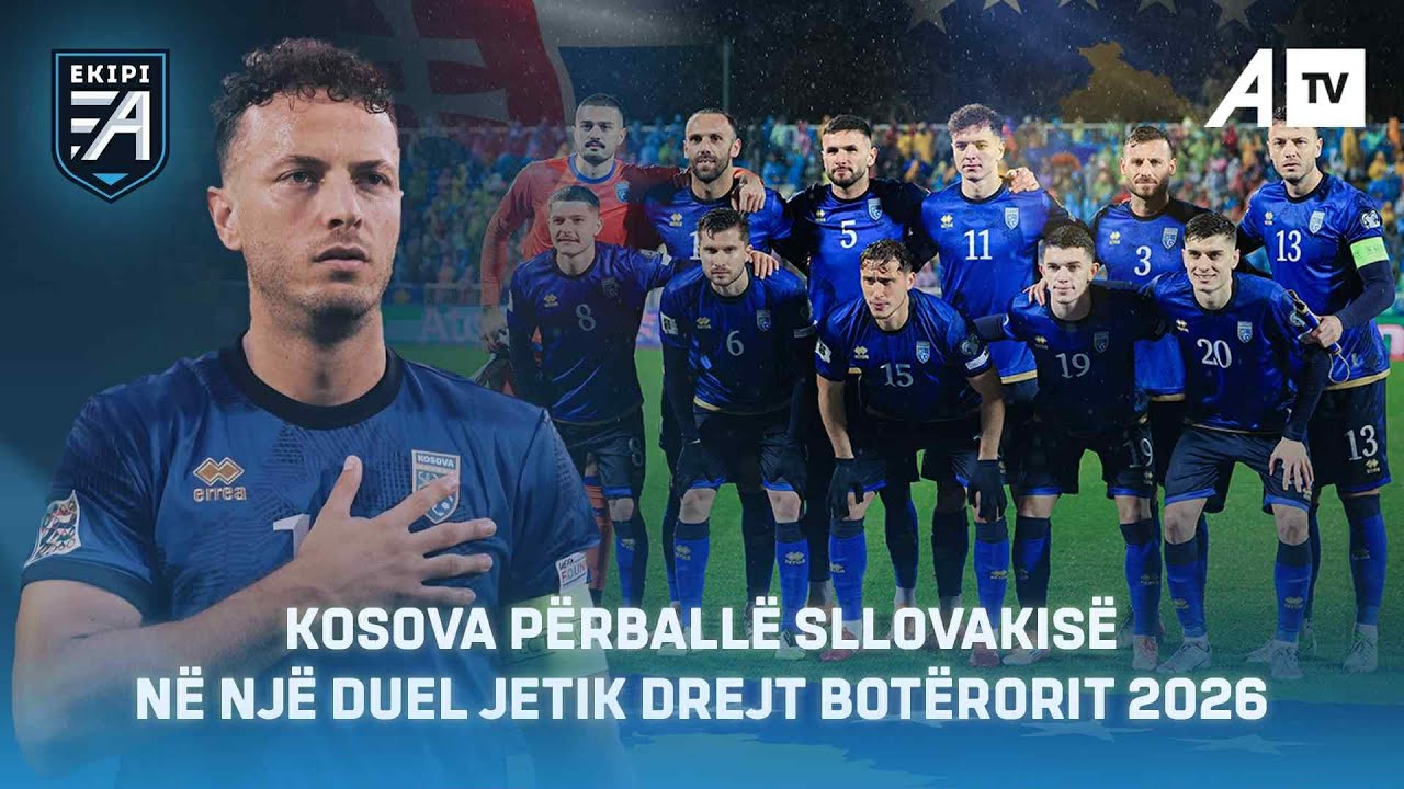 Kosova p&euml;rball&euml; Sllovakis&euml; n&euml; nj&euml; duel jetik drejt Bot&euml;rorit 2026 - 23.11.2025@ATVofficialchannel