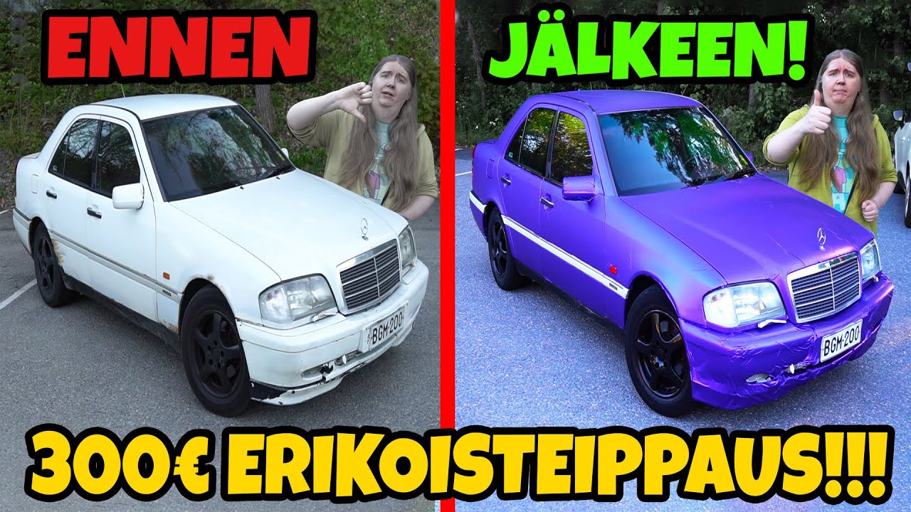 300€ ERIKOISTEIPPAUS autoon! - Tein itse ja säästin!