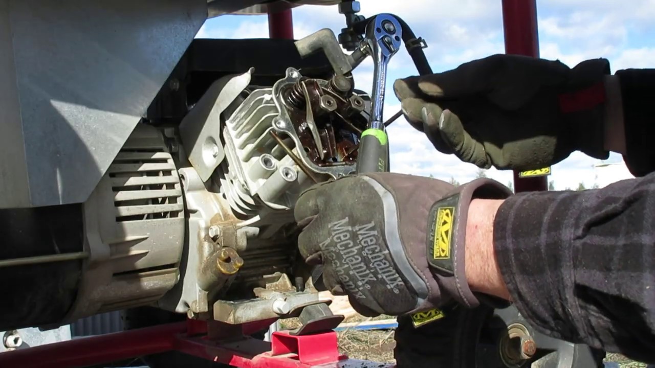 Removing and replacing the head on our Husky 3750 generator
