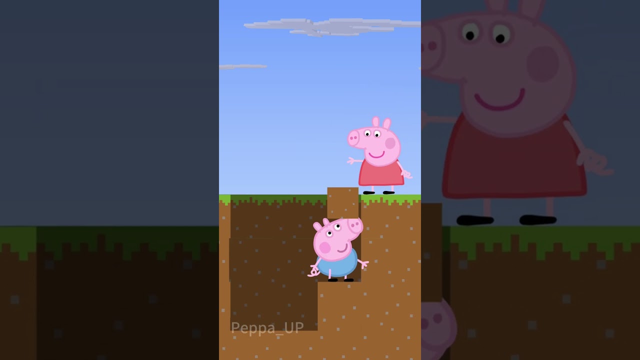 Peppa Saves George, But George Betrays Peppa! #peppapig #peppa #minecraft