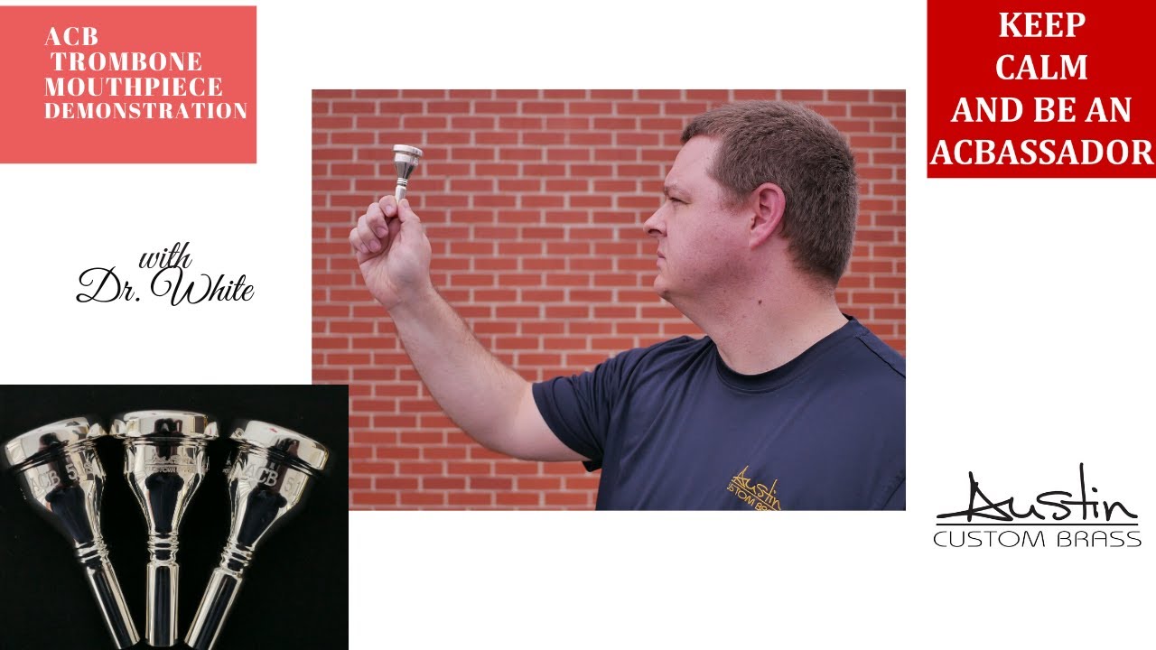 Yes we do make Trombone mouthpieces! :) Austin Custom Brass demo with Dr. White!