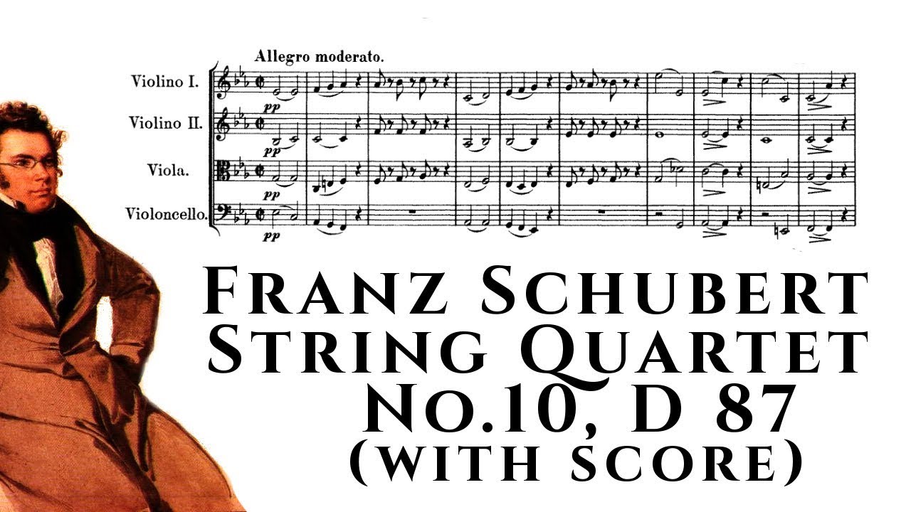 Franz Schubert - String Quartet No.10, D 87 (with score)