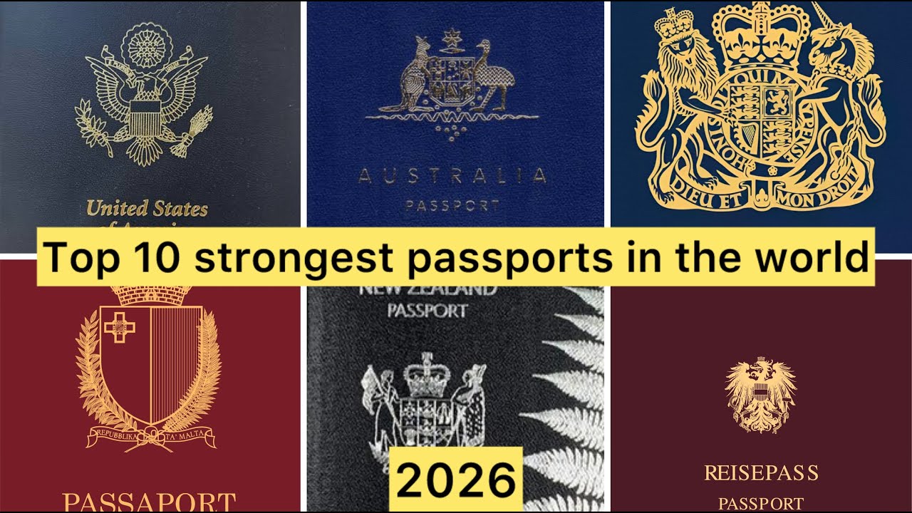 Top 10 strongest passports 2026 | latest passport rankings | HDB TV