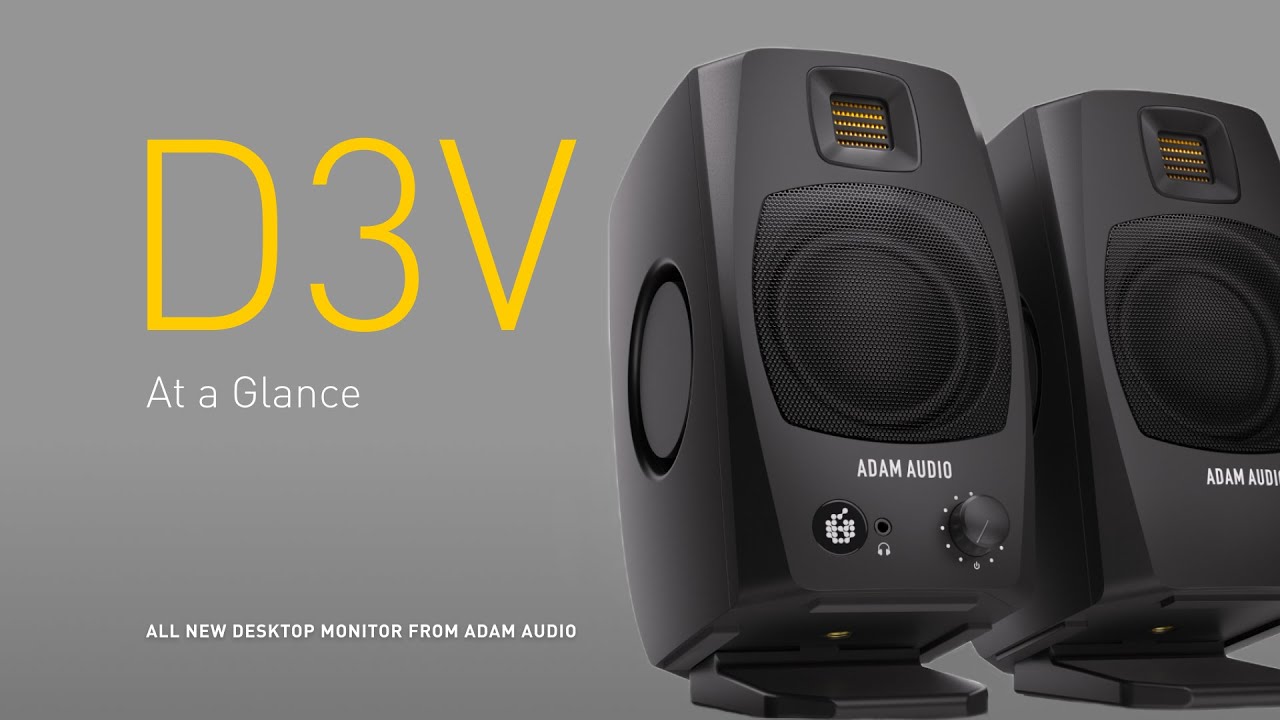 НОВЫЕ настольные мониторы ADAM Audio D3V | Краткий обзор