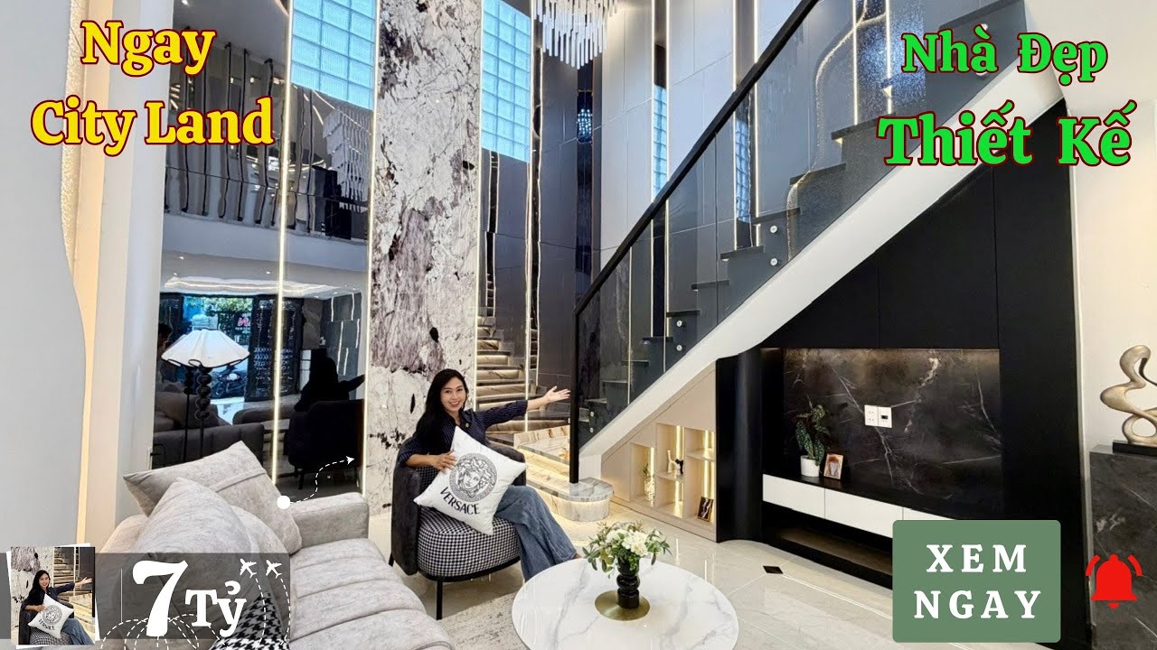 Nhà Đẹp Thiết Kế Ngay CiTy Land Phan Văn Trị Gò Vấp | Kiếm Không Ra Căn thứ 2 , Chỉ 7 Tỷ Còn Bớt